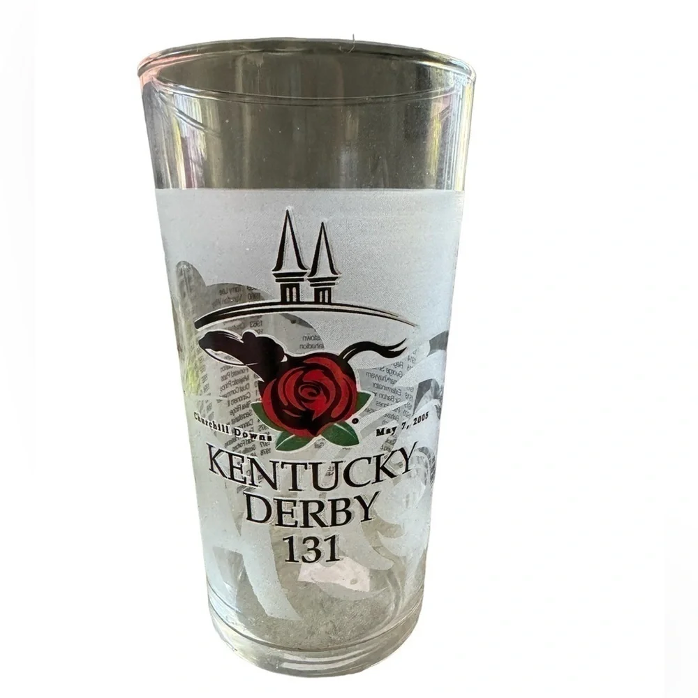 Kentucky Derby 131 2005 souvenir glass collectible horse racing Churchill Downs